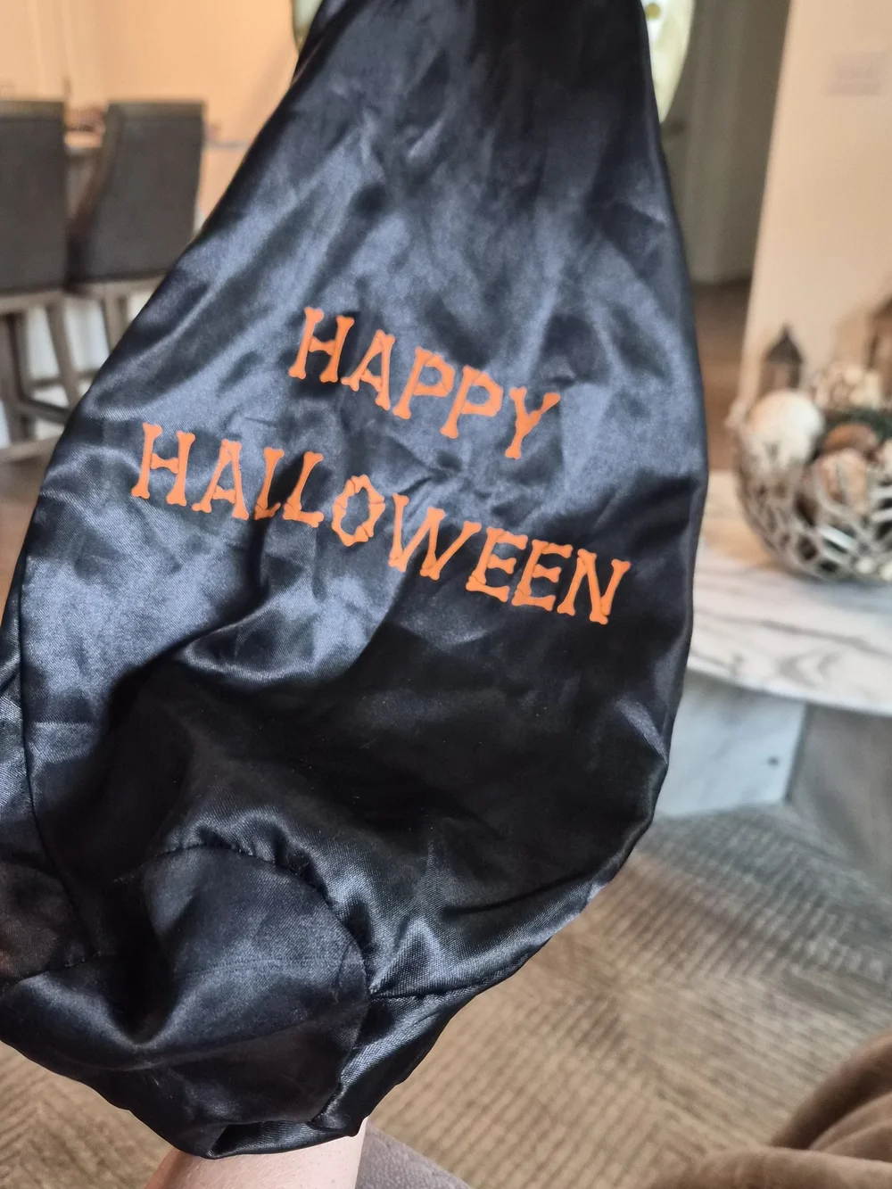 Halloween Skeleton Hand Candy Pouch - Cream